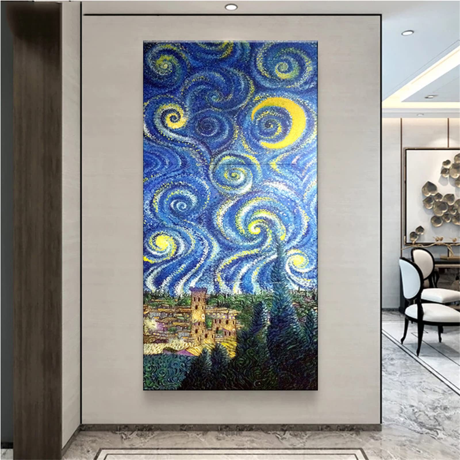 Amazon | ダイヤモンドアート ゴッホ星月夜 ダイヤモンドペイン